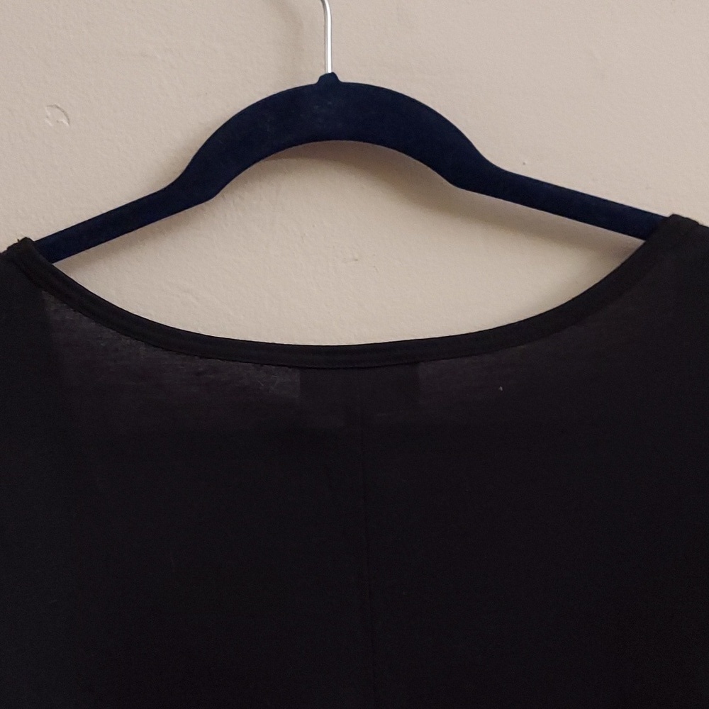 FASHION BUG Black Sequinned Round Neck Sleeveless Tank Top - Picture 8 of 12